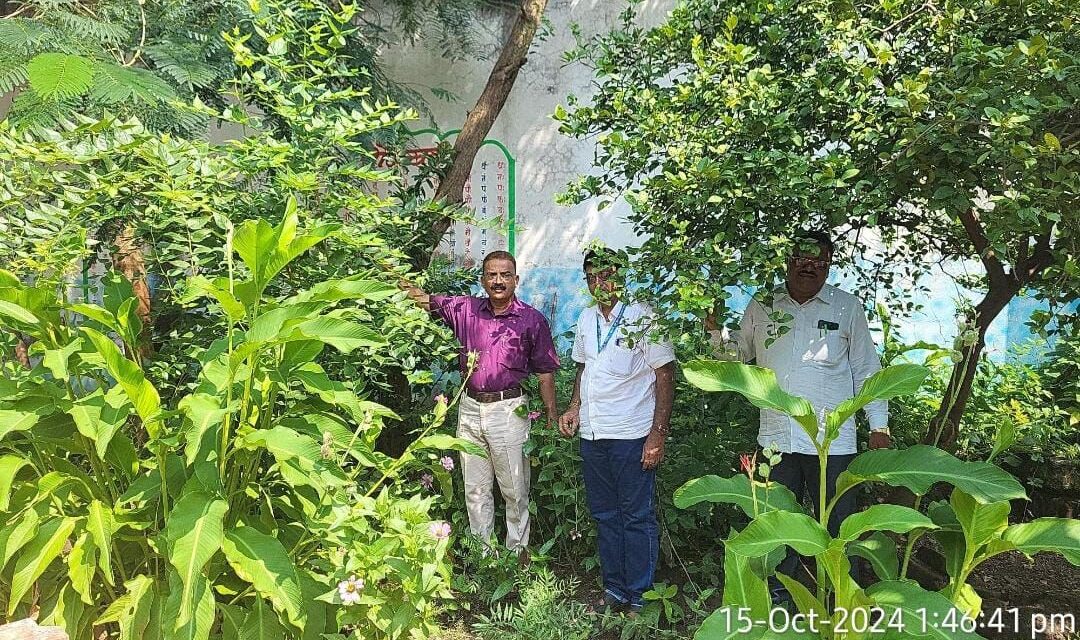 प्रधानमंत्री पोषण शक्ती निर्माण योजनेंतर्गत शालेय परसबाग तपासणी